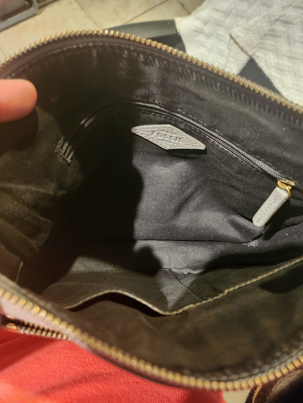 Fossil pebbled leather crossbody bag - Picture 8 of 8